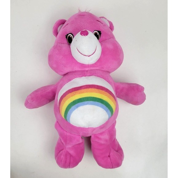 Care Bears Pink Cheer Bear Hug and Giggle Rainbow Plush Giggles Sound 13" 2018 - Picture 7 of 15
